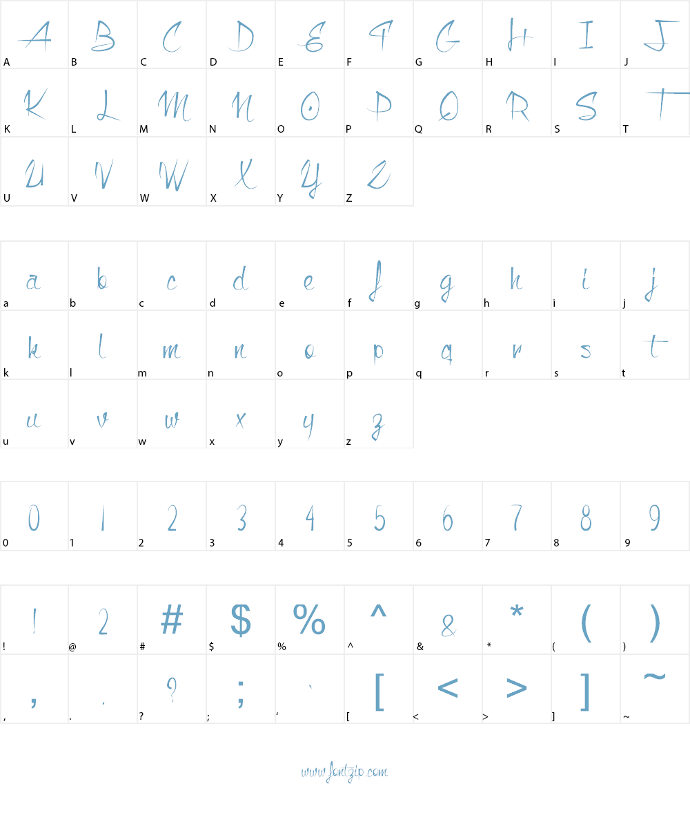 Monkey Snake Font Character